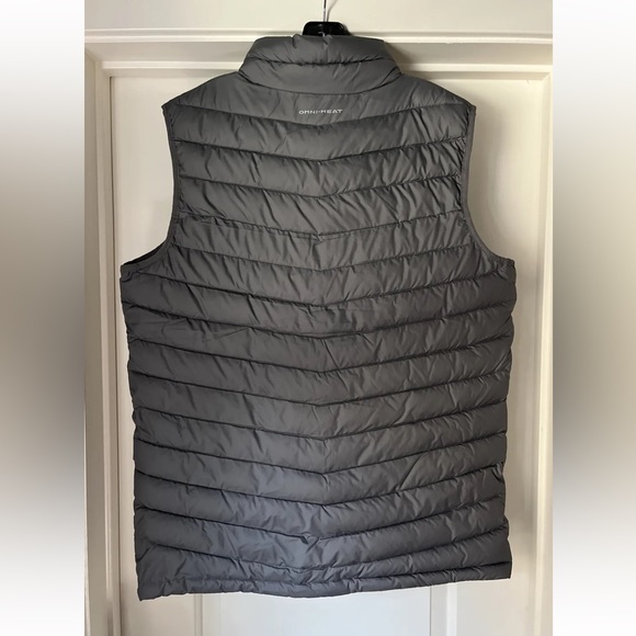 Columbia Slope Edge Insulated Vest Mens Medium Gray Puffer Omni-Heat New Tags - Picture 7 of 12